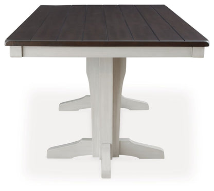 Darborn - Gray / Brown - Dining Table - Hornell Furniture Outlet