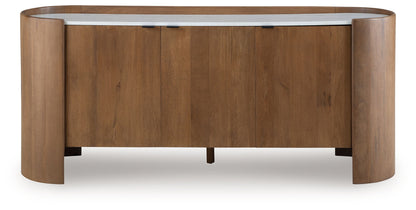 Fitzroy - Brown / White - Accent Cabinet - Hornell Furniture Outlet