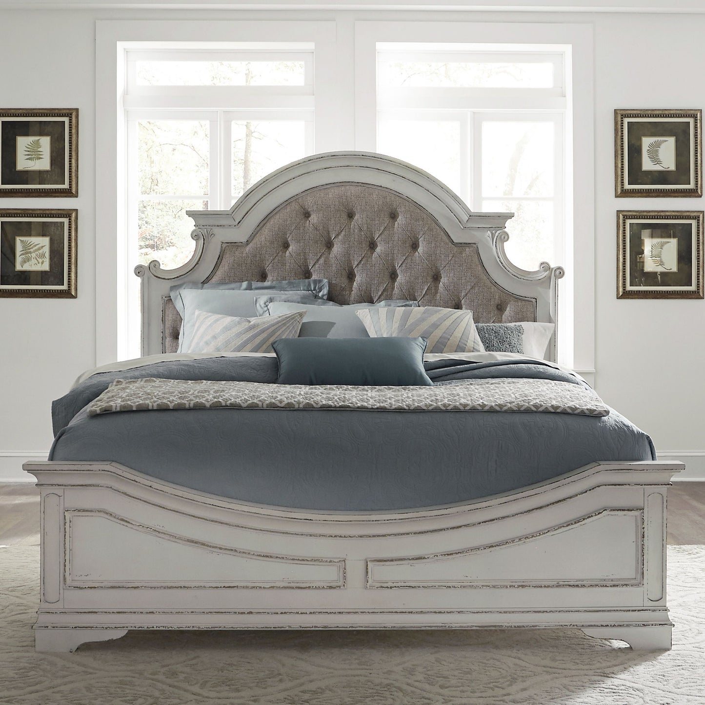 Magnolia Manor - Upholstered Bed Set - Hornell Furniture Outlet