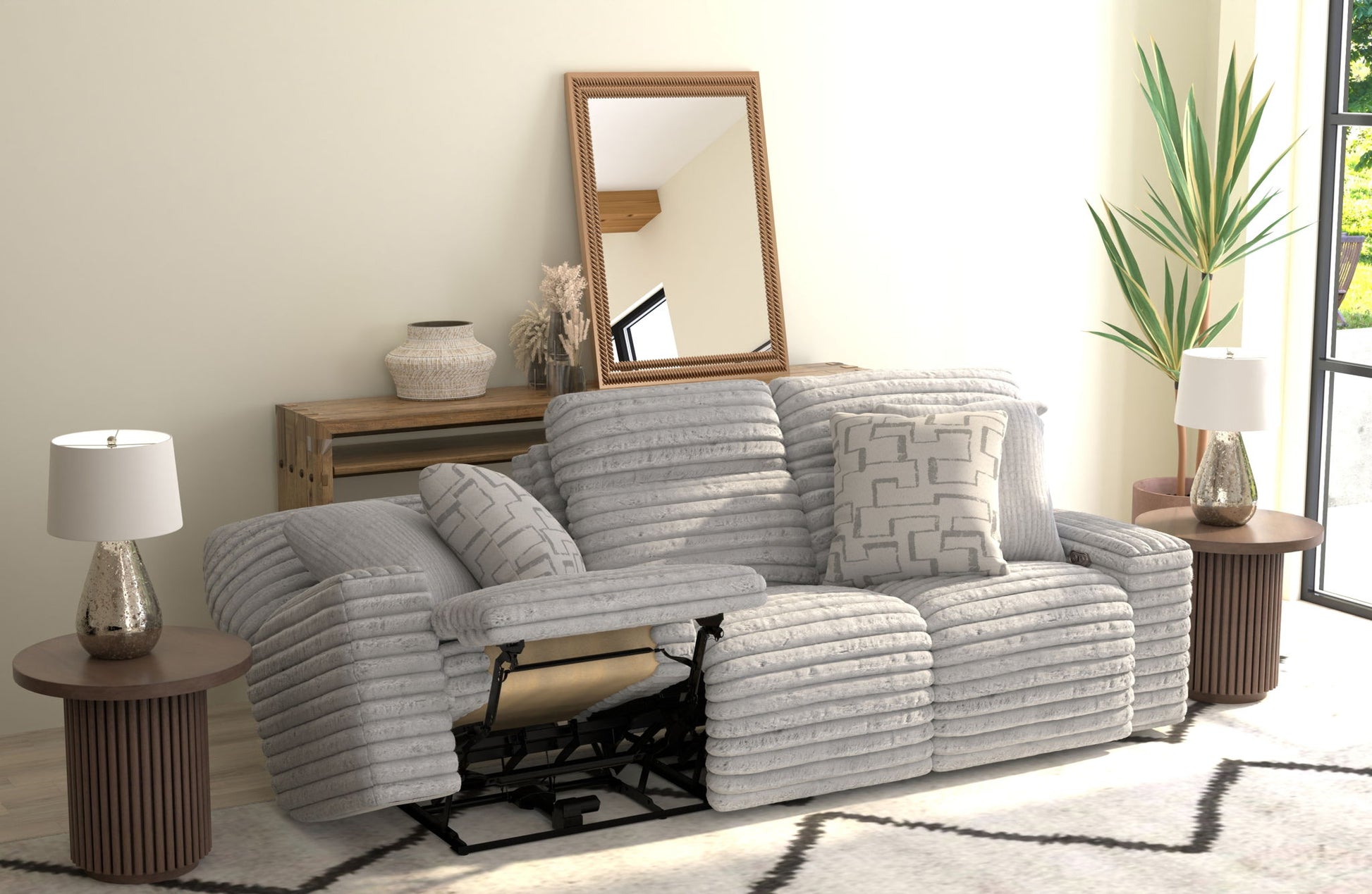 Lynx - Power Reclining Sofa With Zero Gravity - Hornell Furniture Outlet