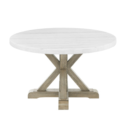 Carena - 5 Piece Dining Set (Round Table And 4 Chairs) - Dark Gray - Hornell Furniture Outlet