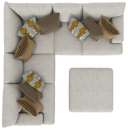 Tori - Sectional With Comfort Coil Seating, Cocktail Ottoman And Accent Pillows Included - Hornell Furniture Outlet