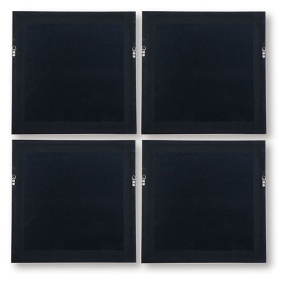 Dallbourne - White / Gold Finish - Wall Art Set (Set of 4) - Hornell Furniture Outlet