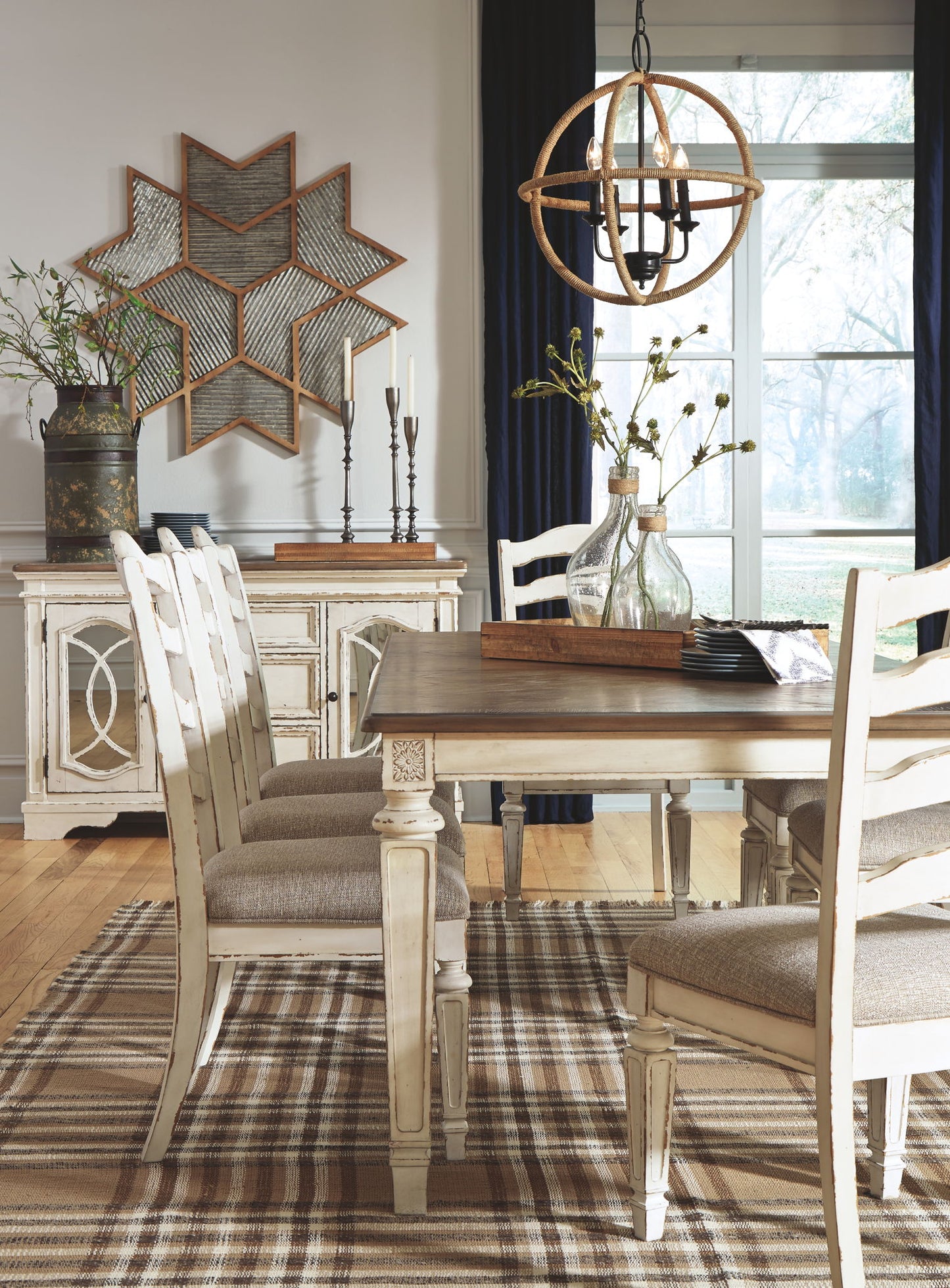 Realyn - Chipped White - Rectangular Dining Room Extension Table - Hornell Furniture Outlet