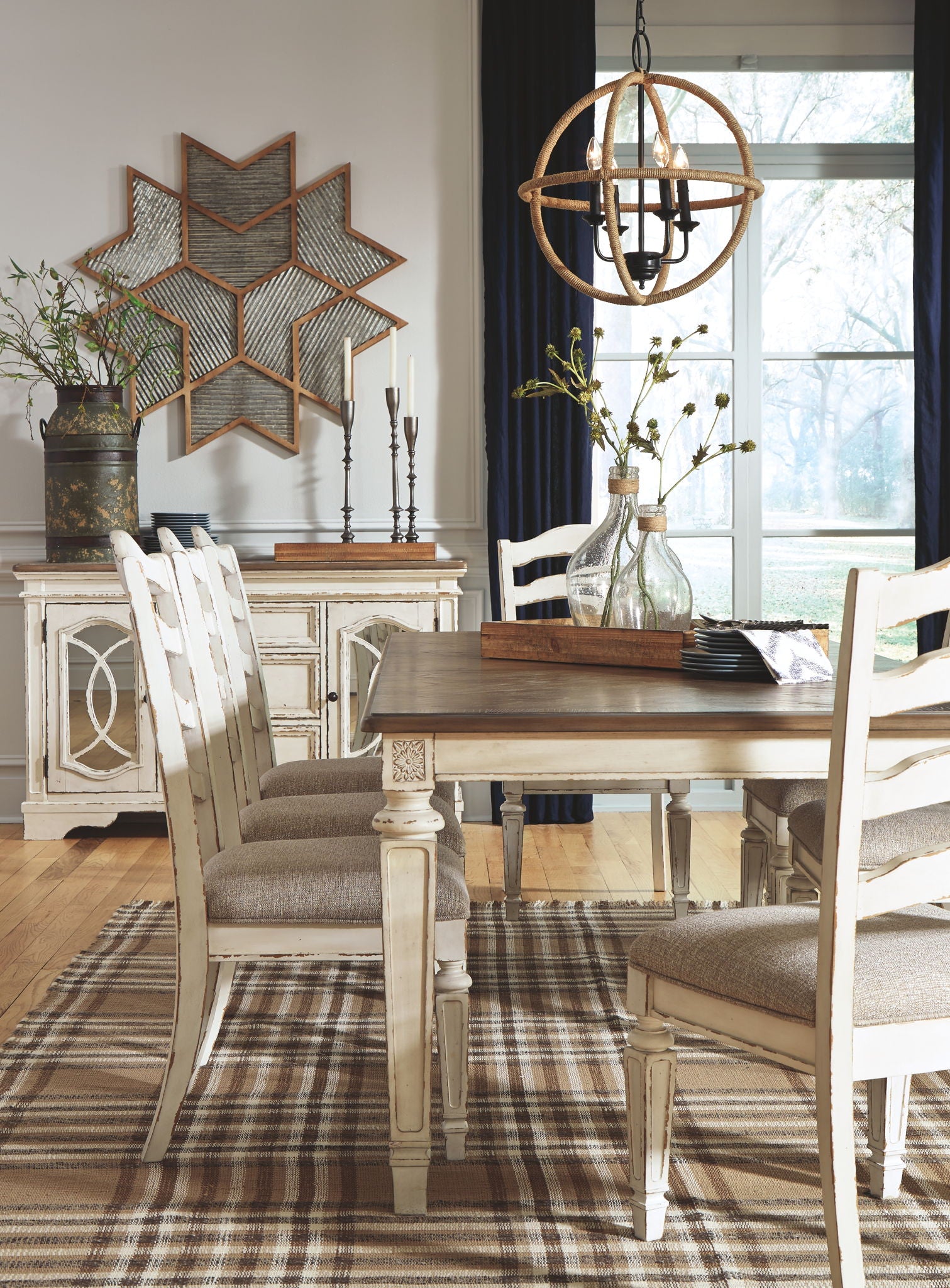 Realyn - Chipped White - Rectangular Dining Room Extension Table - Hornell Furniture Outlet