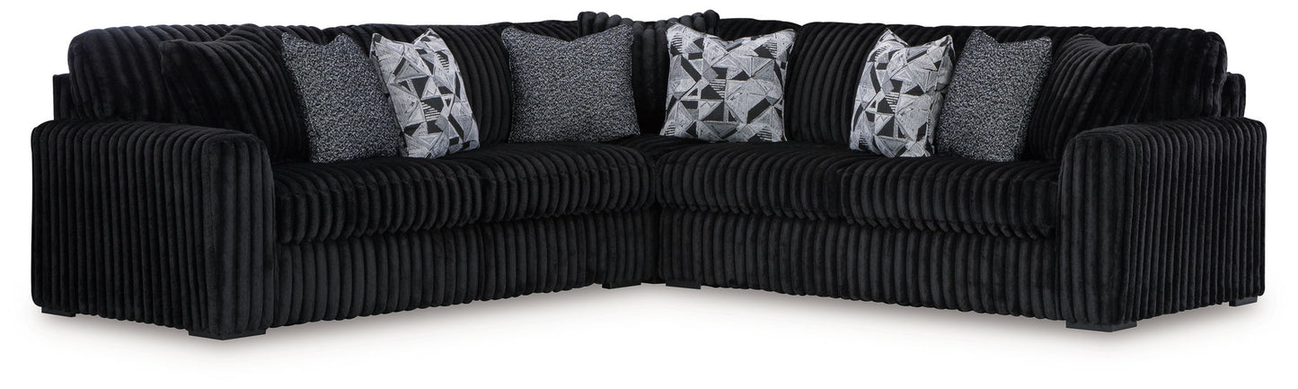 Midnight - Madness - Sectional Set - Hornell Furniture Outlet