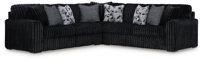 Midnight - Madness - Sectional Set - Hornell Furniture Outlet