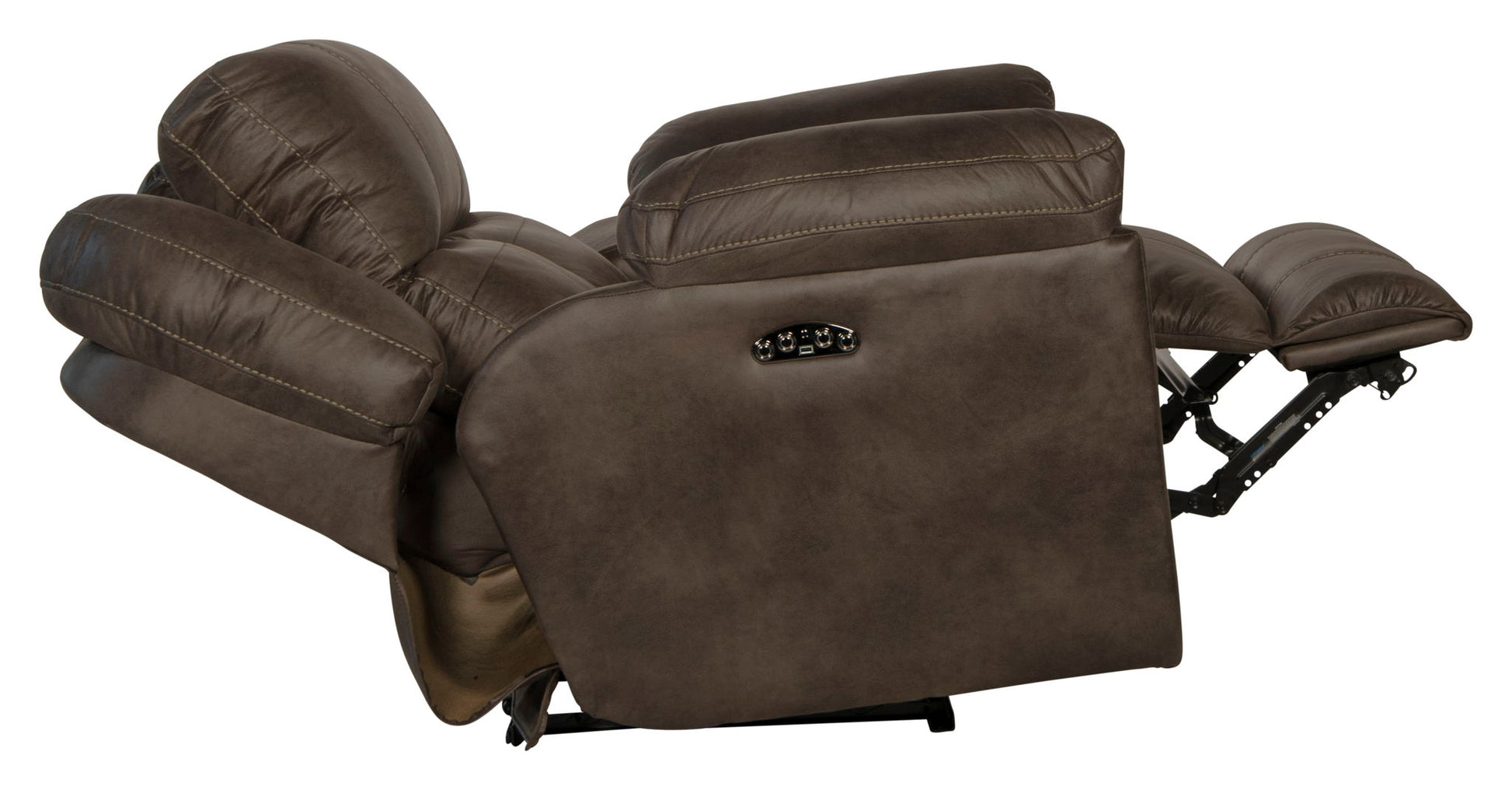 Ferrington - Power Lay Flat Recliner with Power Adjustable Headrest - Hornell Furniture Outlet