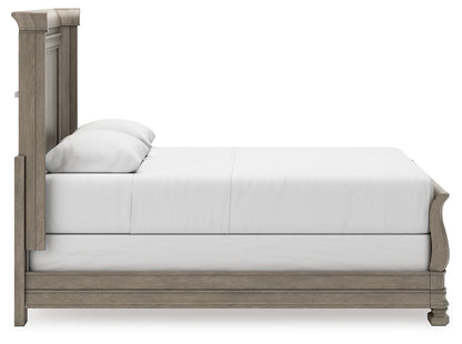 Lexorne - Sleigh Bed - Hornell Furniture Outlet