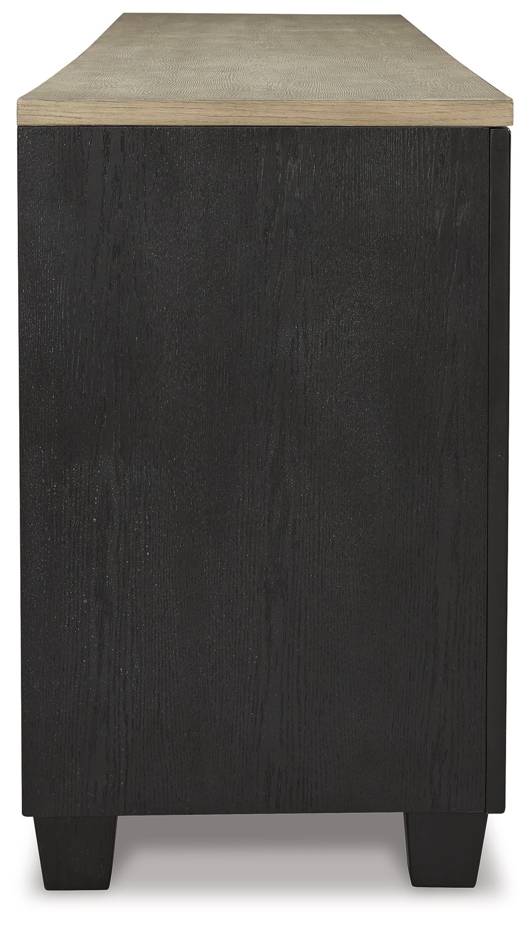 Foyland - Black / Brown - 83" TV Stand With Electric Infrared Fireplace Insert - Hornell Furniture Outlet
