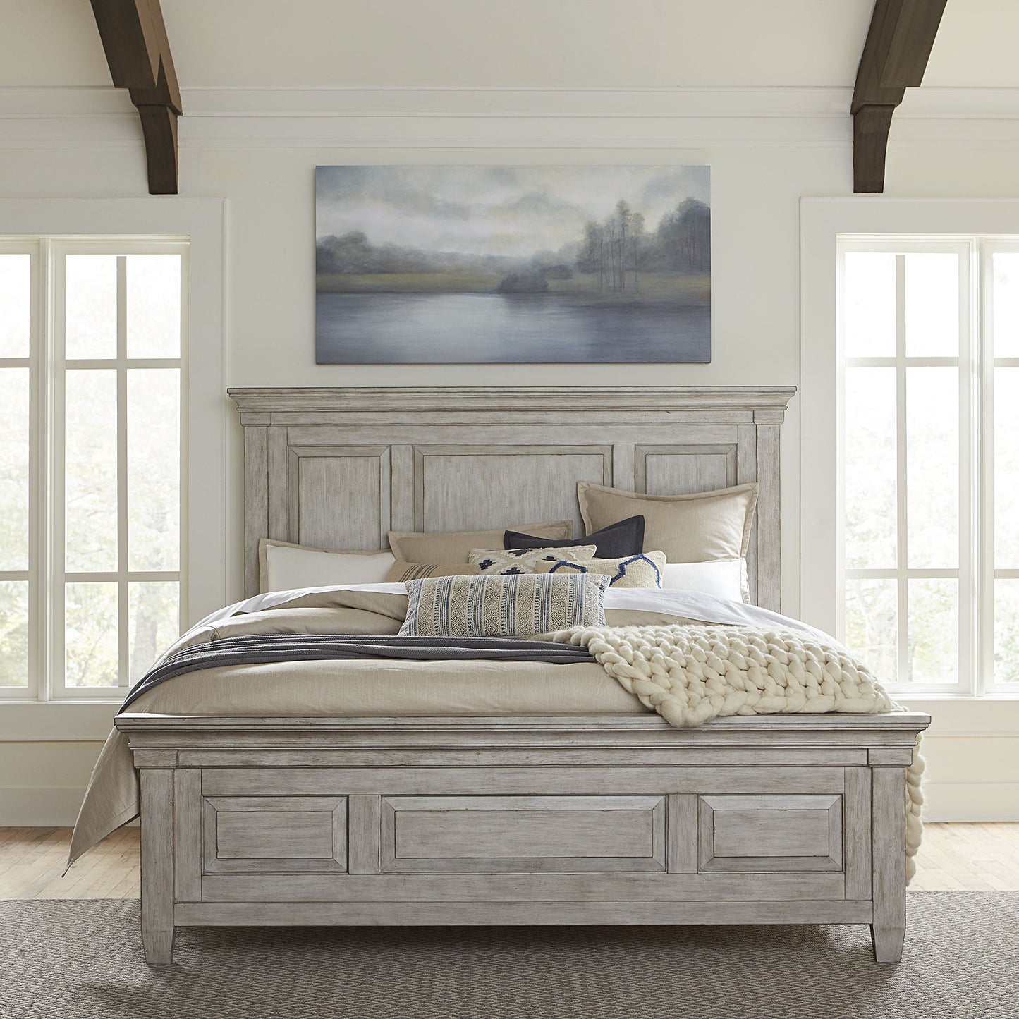 Heartland - Panel Bed, Dresser & Mirror - Hornell Furniture Outlet