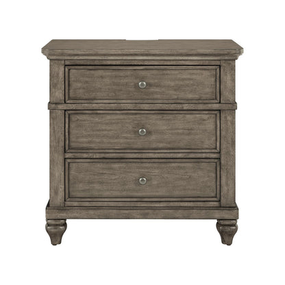 Twin Lakes - Nightstand With Charging Station - Hornell Furniture Outlet