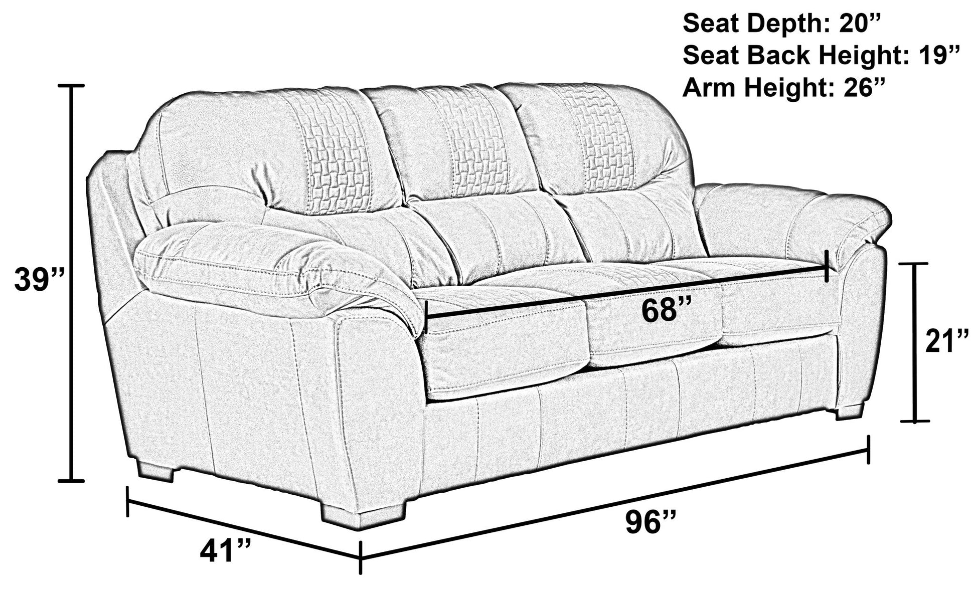 Legend - Sofa - Chocolate - Hornell Furniture Outlet