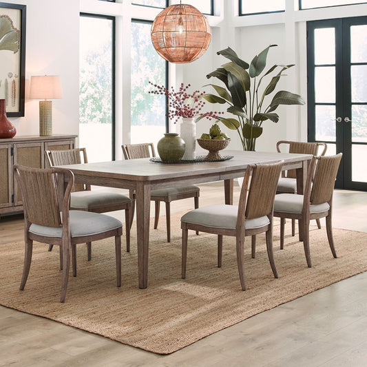 Sheridan Pointe - Alt 7 Piece Rectangular Table Set - Vintage Natural - Hornell Furniture Outlet