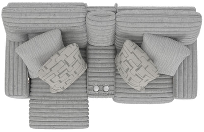 Lynx - Power Reclining Console Loveseat With Zero Gravity - Hornell Furniture Outlet