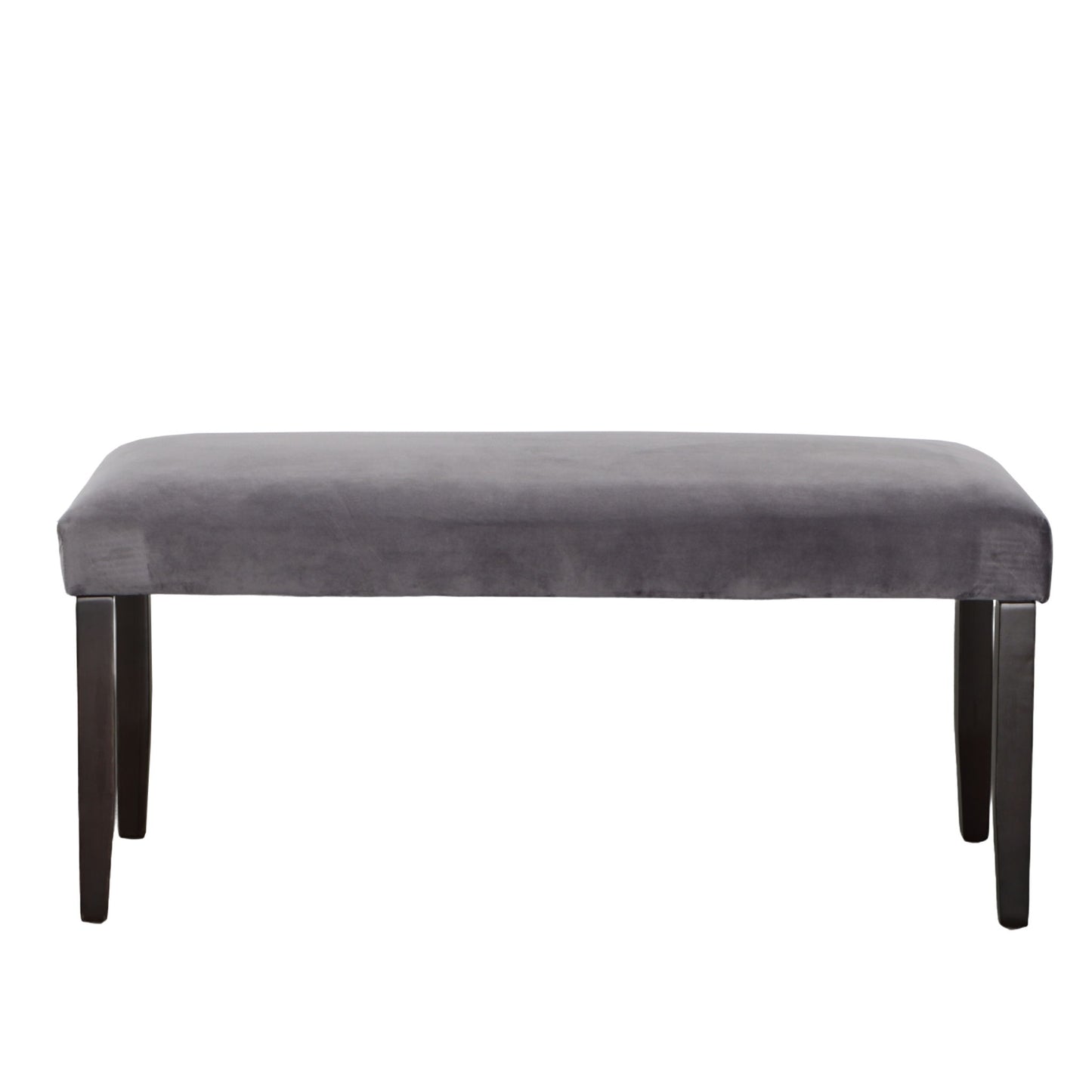 Napoli - Velvet Dining Bench - Gray - Hornell Furniture Outlet