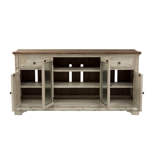 Morgan Creek - Entertainment TV Stand - White - Hornell Furniture Outlet