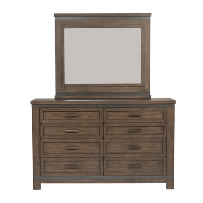 Thornwood Hills - Dresser & Mirror - Dark Brown - Hornell Furniture Outlet