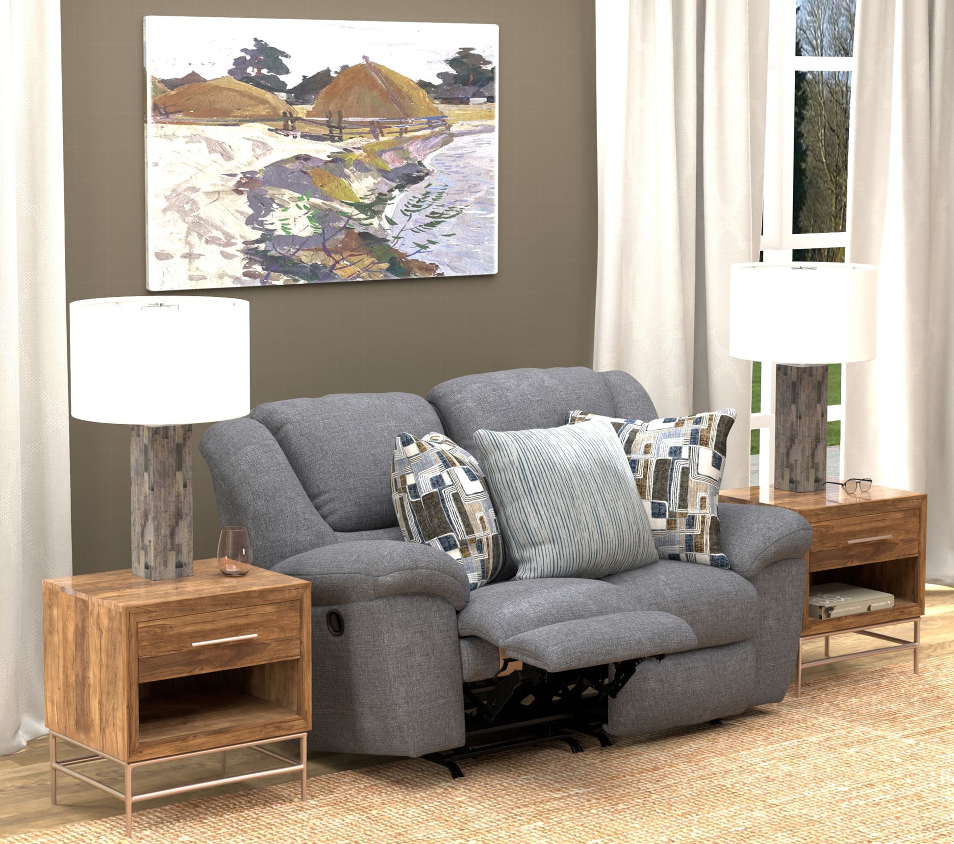 Trifecta - Reclining Loveseat - Hornell Furniture Outlet