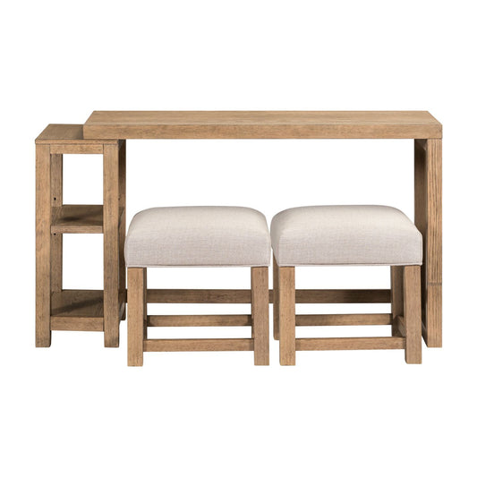 Corso - 3 Piece Console Set - Brown - Hornell Furniture Outlet