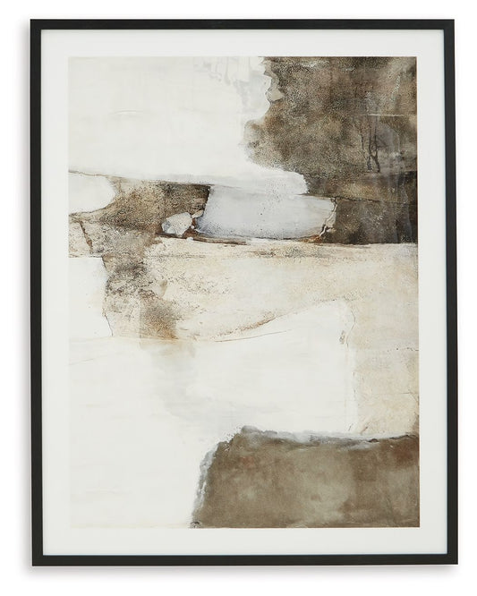 Aldricton - Brown / White - Wall Art - Hornell Furniture Outlet
