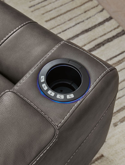 Feazada - Power Recliner With Adj Headrest - Hornell Furniture Outlet