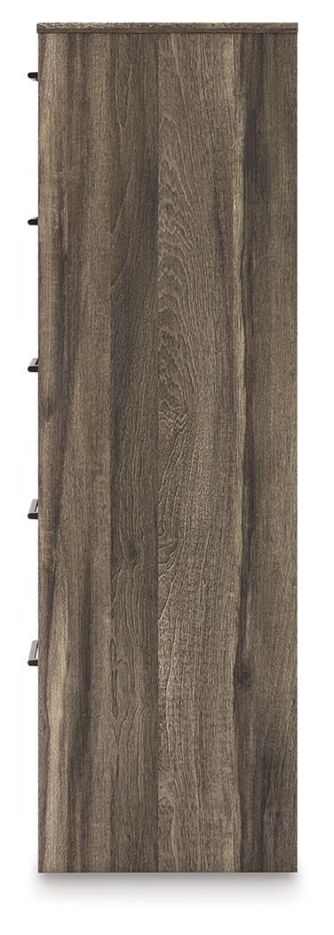 Elbrim - Five Drawer Chest - Brown - Hornell Furniture Outlet