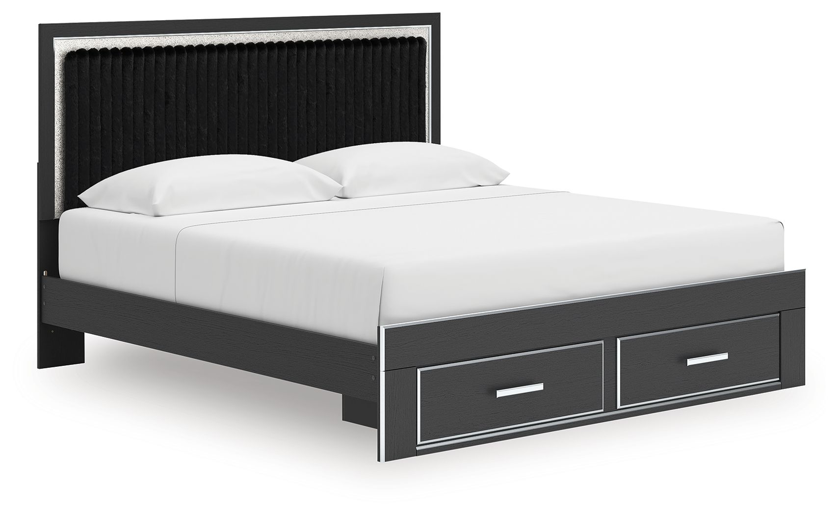 Zuraleus - Upholstered Panel Platform Storage Bed - Hornell Furniture Outlet