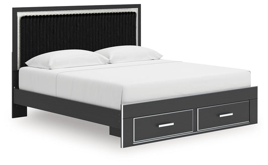 Zuraleus - Upholstered Panel Platform Storage Bed - Hornell Furniture Outlet