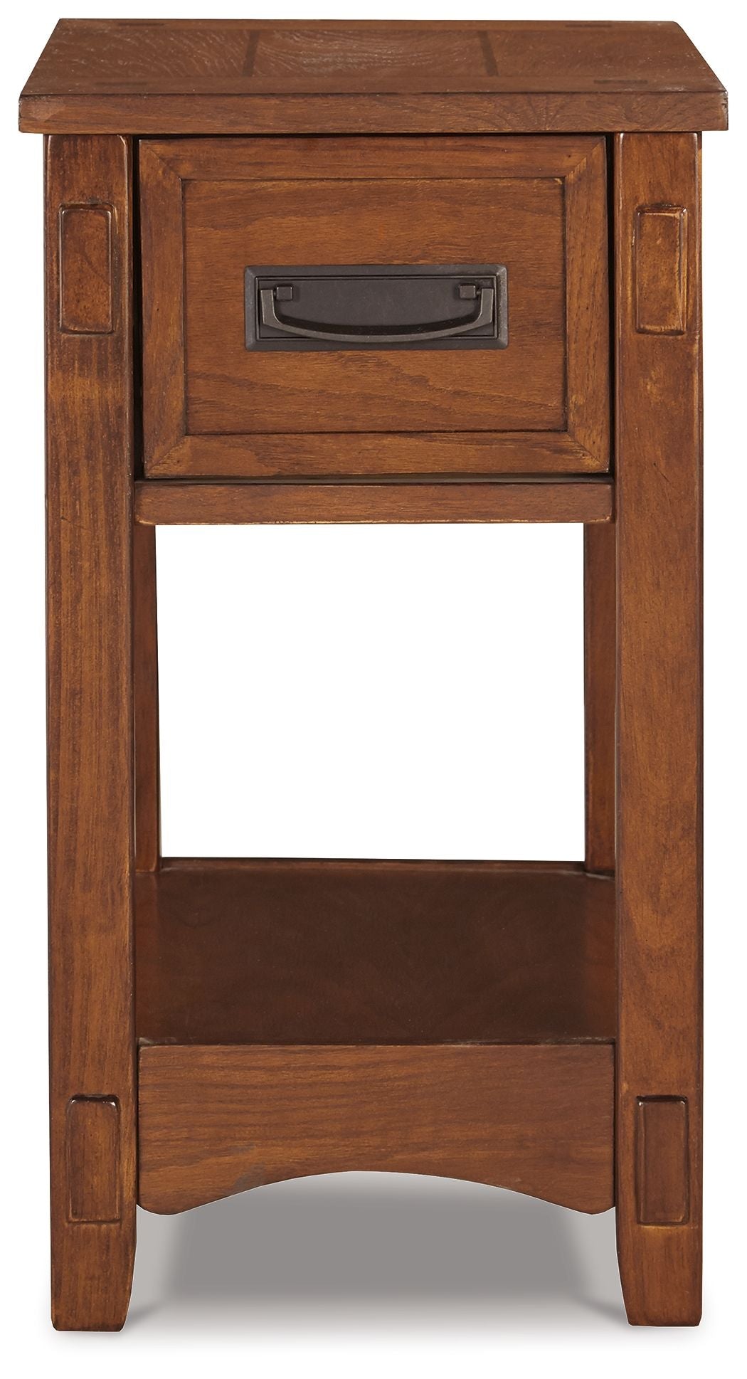 Breegin - Brown - Chair Side End Table - 1 Drawer - Hornell Furniture Outlet