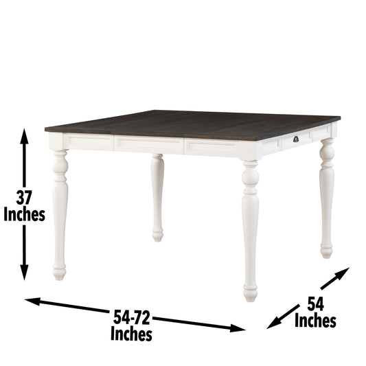 Joanna - Counter Table - Two Tone - Hornell Furniture Outlet