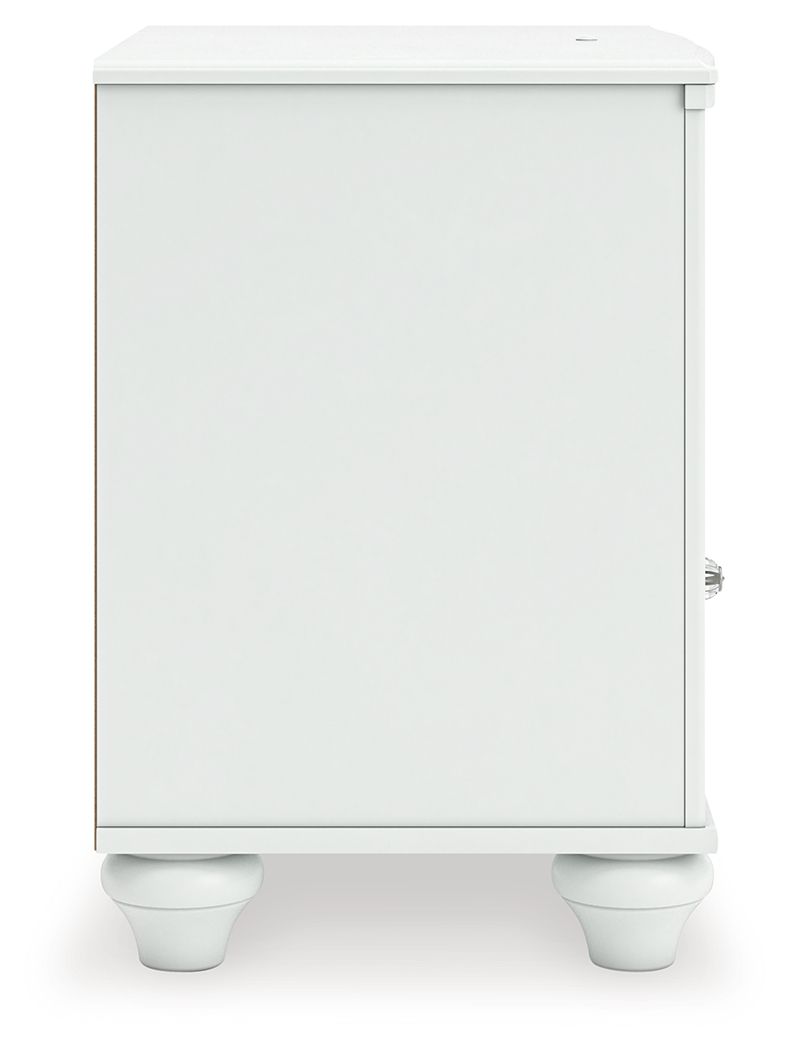 Kozlani - One Drawer Night Stand - White - Hornell Furniture Outlet