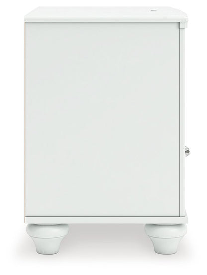 Kozlani - One Drawer Night Stand - White - Hornell Furniture Outlet