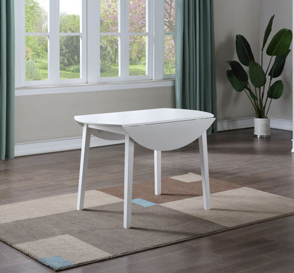 Naples - Drop Leaf Dining Table - White - Hornell Furniture Outlet