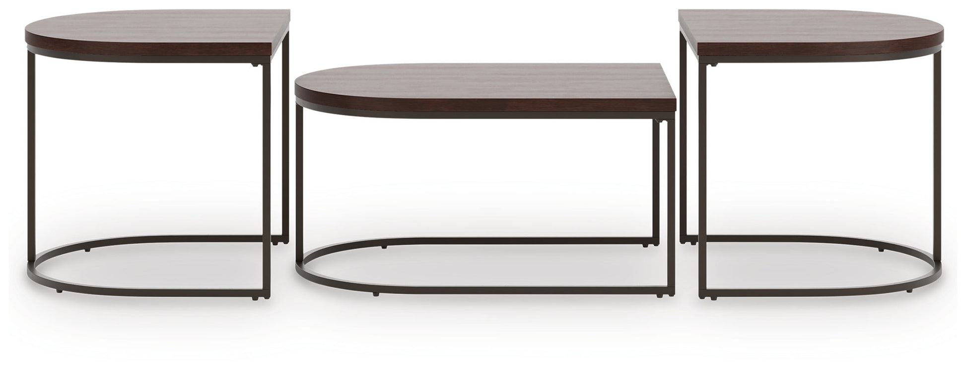 Vanmore - Dark Brown - Occasional Table Set (Set of 3) - Hornell Furniture Outlet
