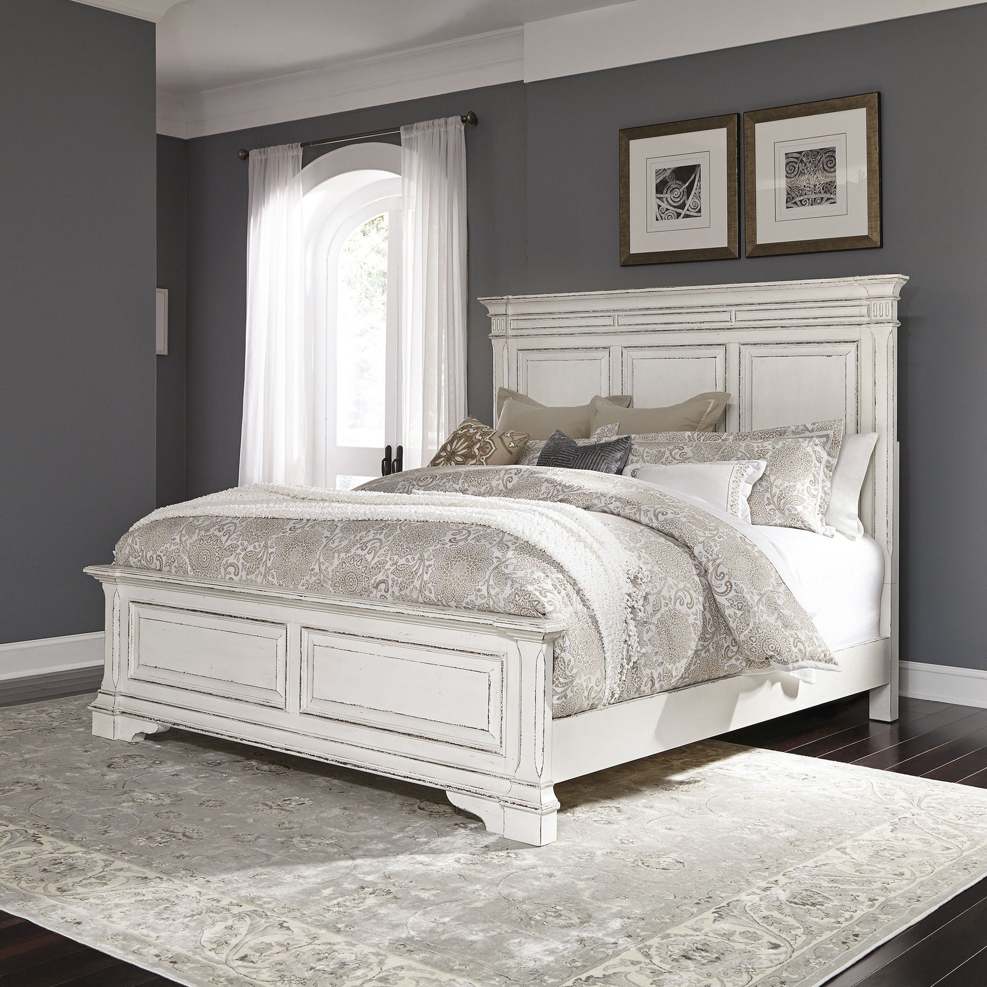 Abbey Park - Panel Bed - Hornell Furniture Outlet