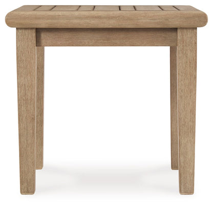 Carter Hall - Beige - Square End Table - Hornell Furniture Outlet
