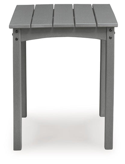 Cove Beach - Square End Table - Gray - Hornell Furniture Outlet
