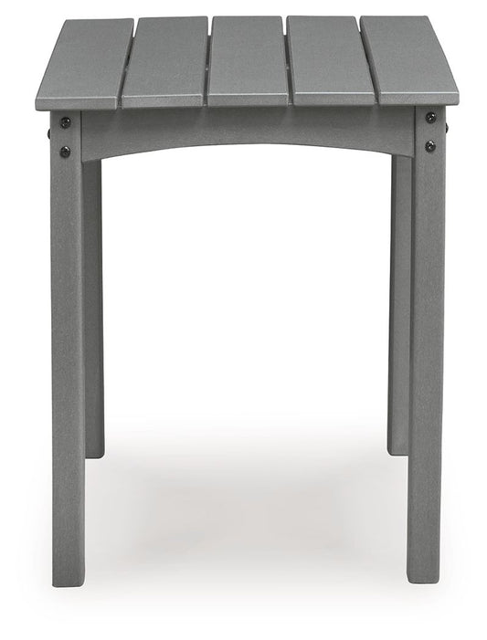 Cove Beach - Square End Table - Gray - Hornell Furniture Outlet