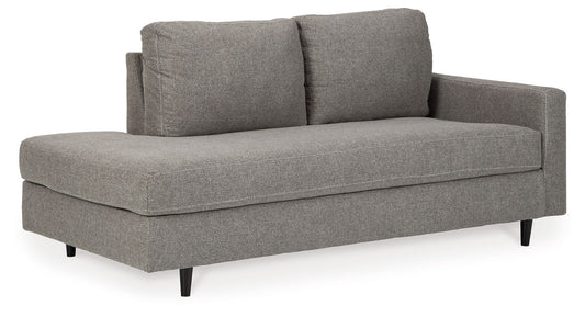 Lyman - RAF Corner Chaise - Graphite - Hornell Furniture Outlet