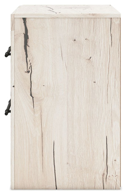 Lawroy - Light Natural - Two Drawer Night Stand - Hornell Furniture Outlet
