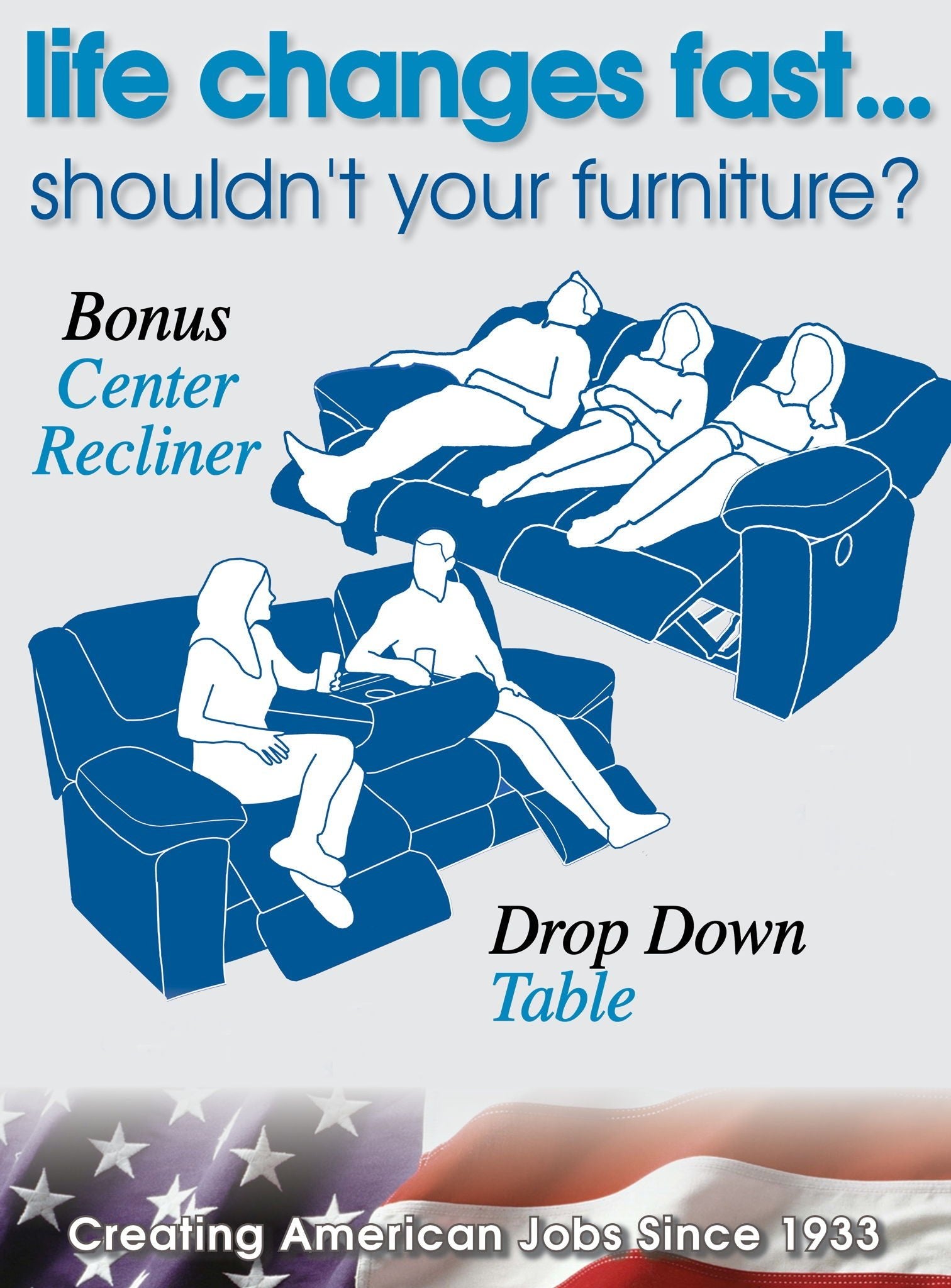 Voyager - Lay Flat Reclining Sofa With 3x DDT - Hornell Furniture Outlet