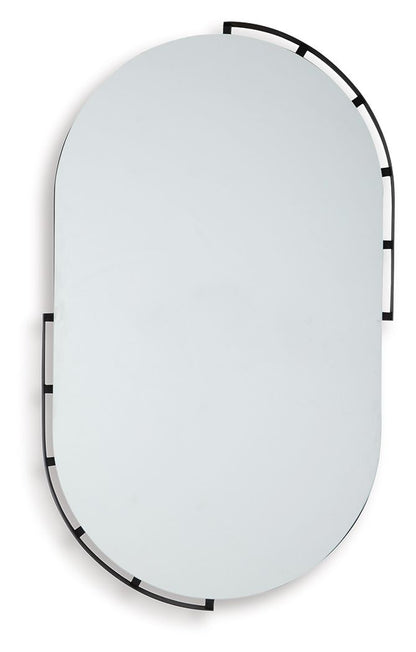 Valkings - Black - Accent Mirror - Hornell Furniture Outlet