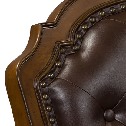 Amelia - Jr Executive Office Chair - Dark Brown - Hornell Furniture Outlet