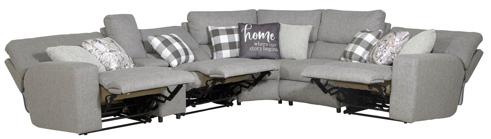 Rockport - Reclining Sectional - Hornell Furniture Outlet