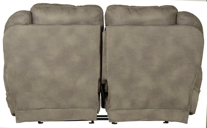 Flynn - Power Lay Flat Rocking Loveseat With Power Adjustable Headrest & Lumbar And Dual Heat & Massage - Fig - Hornell Furniture Outlet