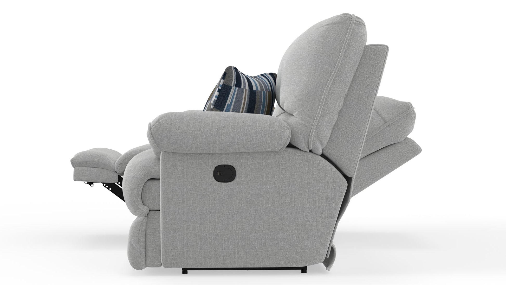 Lenny - Power Lay Flat Reclining Console Loveseat - Hornell Furniture Outlet