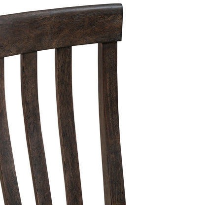 Grant Park - Slat Back Side Chair (RTA) - Brown - Hornell Furniture Outlet