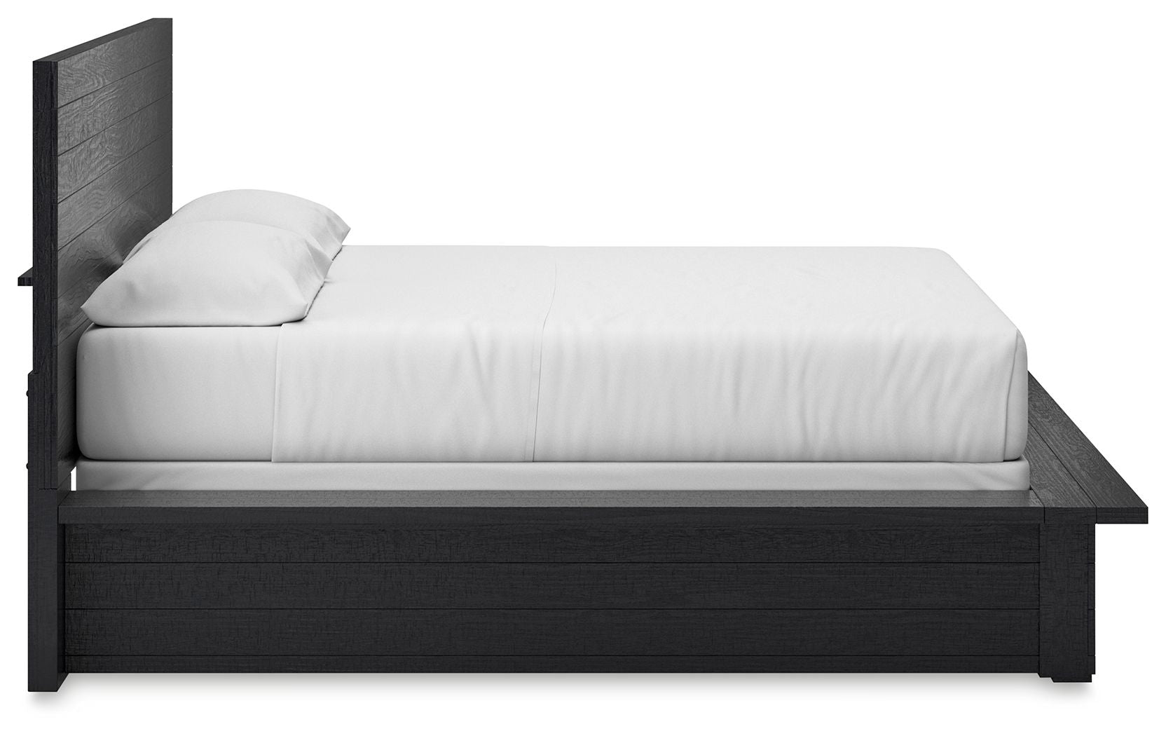 Londer - Black - California King Panel Bed - Hornell Furniture Outlet