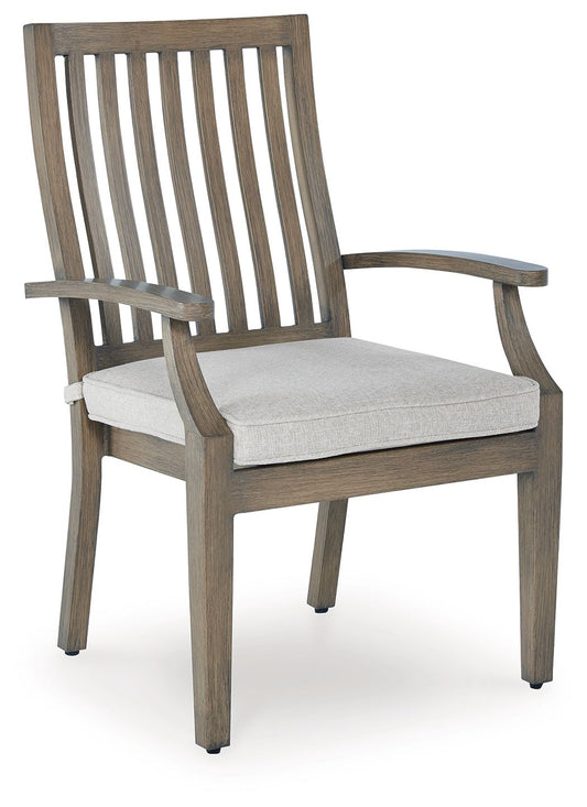 Rainier Ranch - Brown / Beige - Arm Chair With Cushion (Set of 2) - Hornell Furniture Outlet
